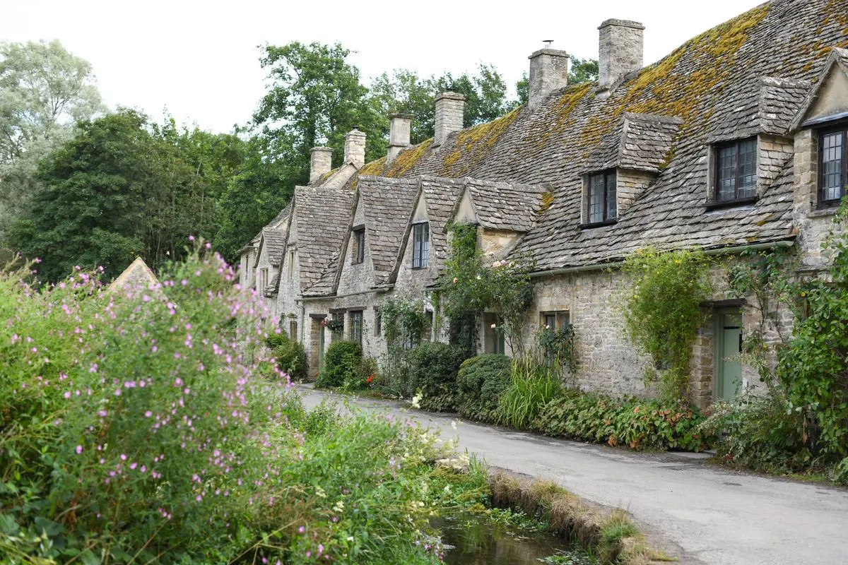Stone houses in an English village